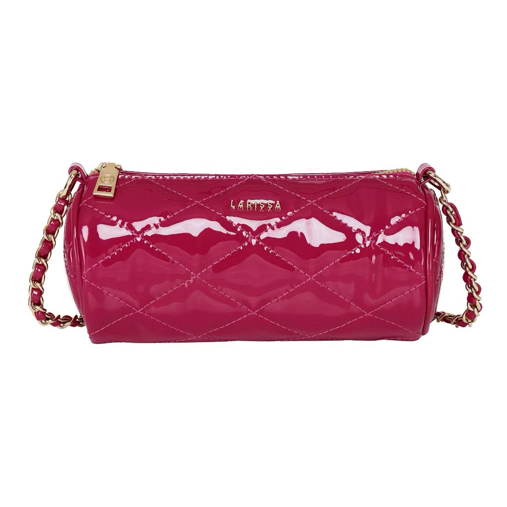 LARISSA Nyxie Glossy Quilted Bag