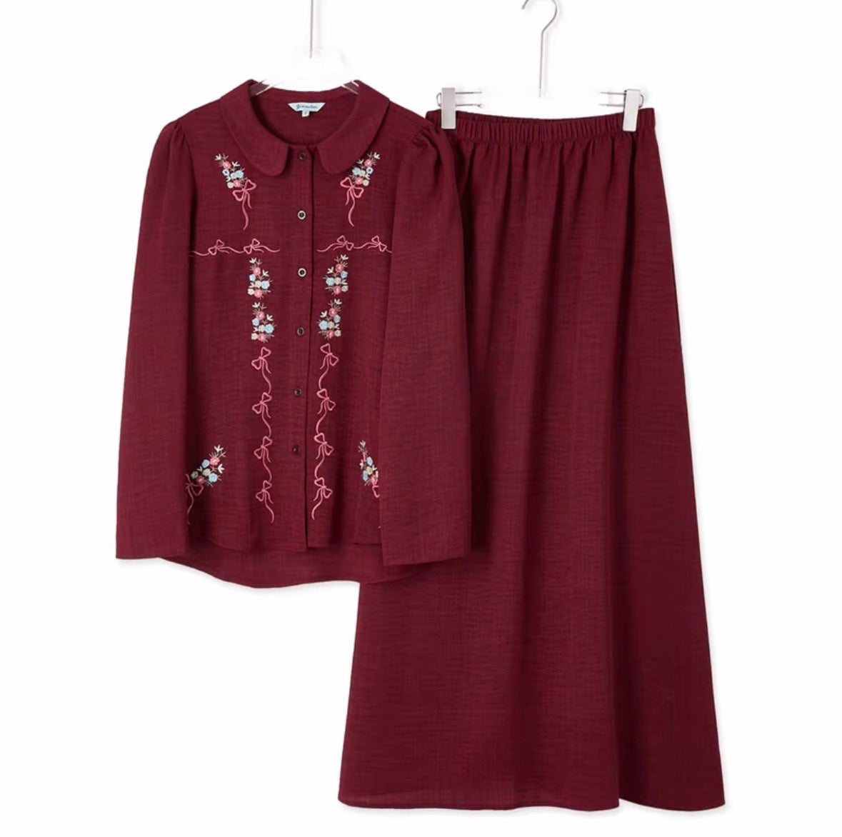 YM Miranda Embroidered Skirt Set - FS/PS