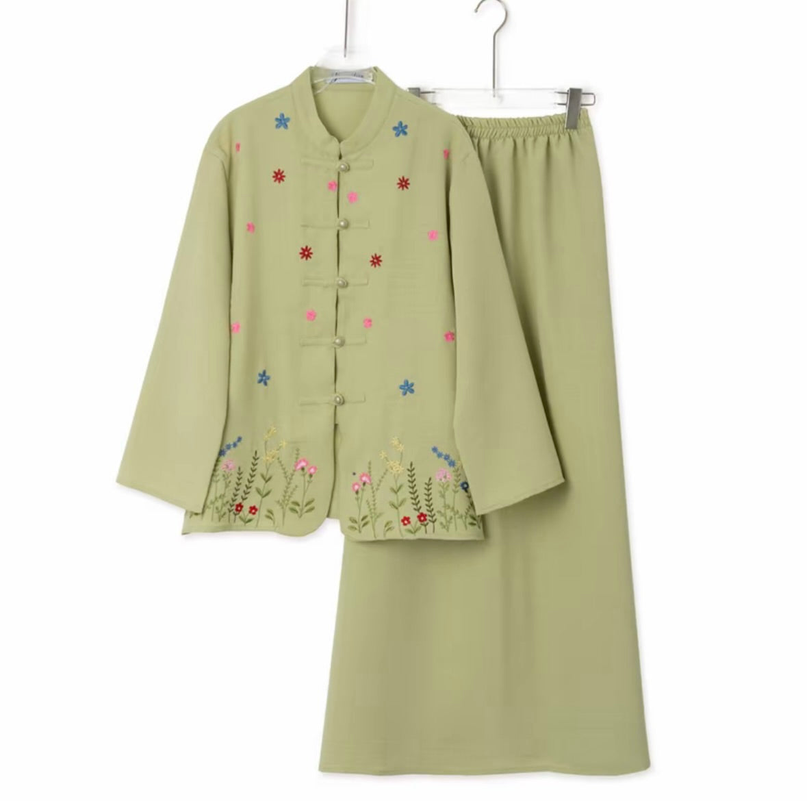 YM Nana Embroidered Skirt Set - FS/PS