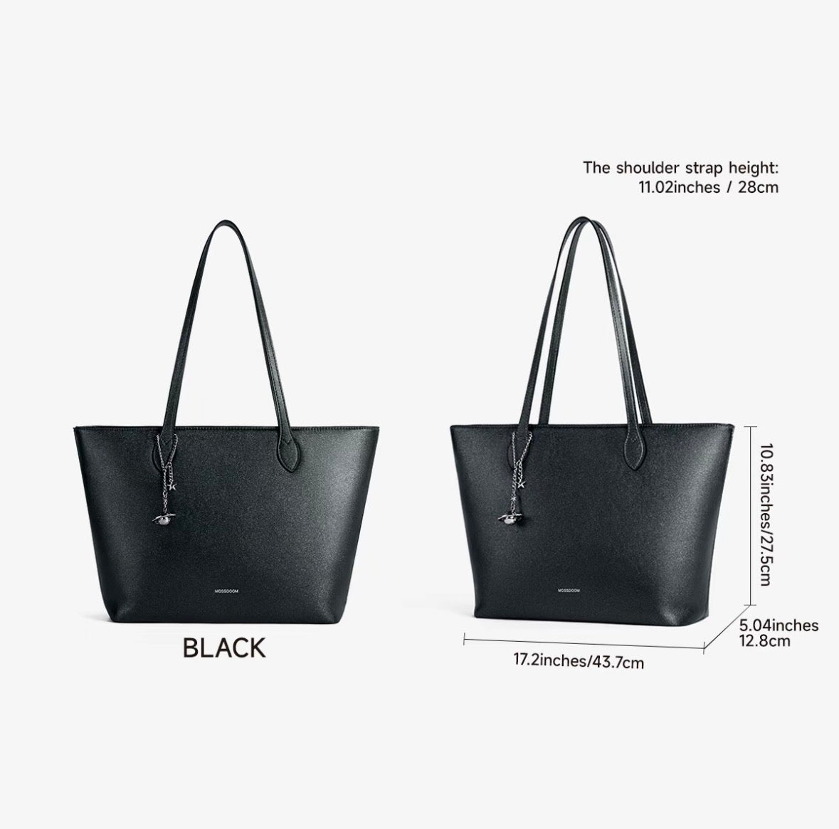 MD Margot Tote Bag in Black