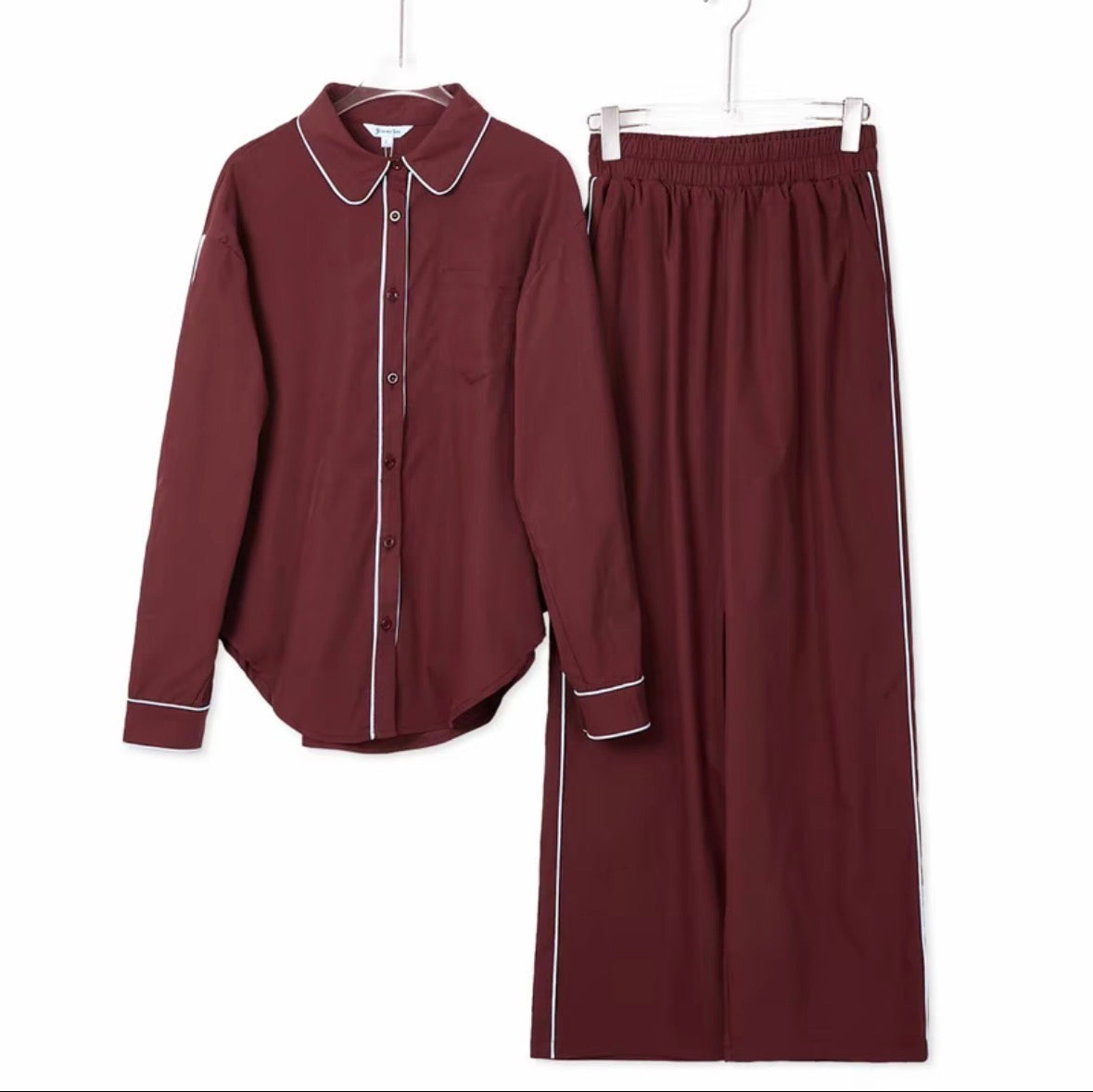YM French Pant Set - Free/Plus Size