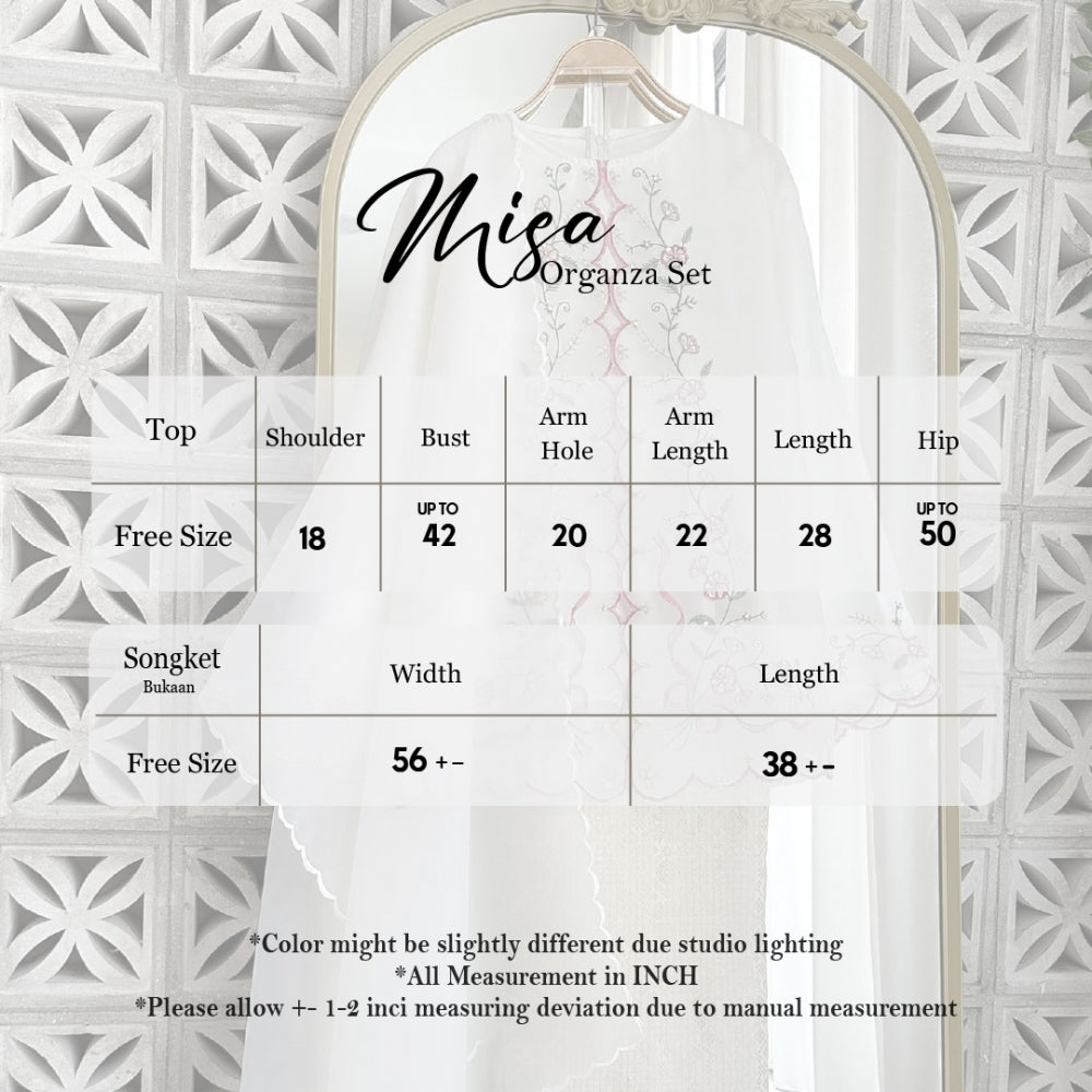 ABC Misa Organza Kurung Set