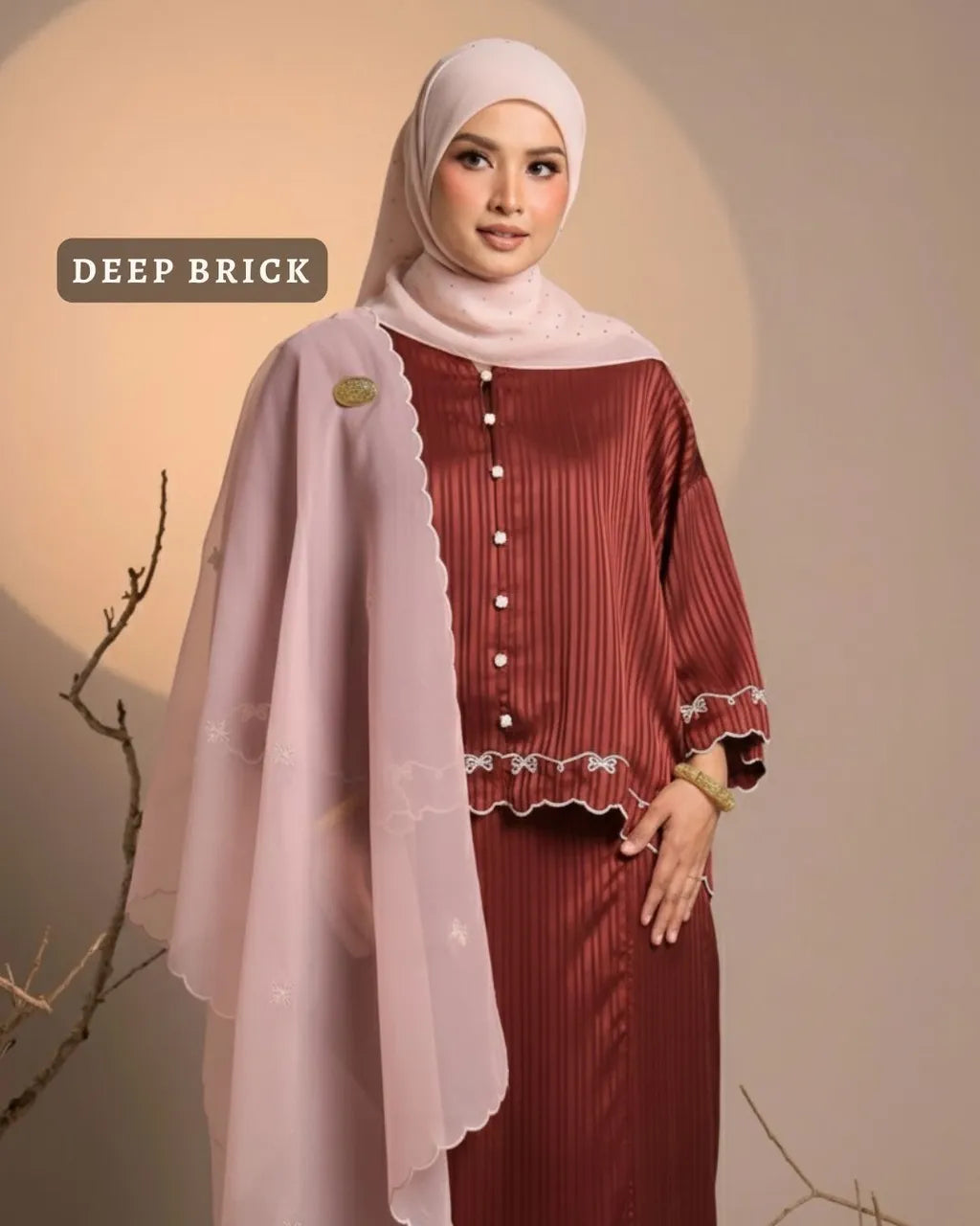 HW Fatya Mini Kurung with Embroidery