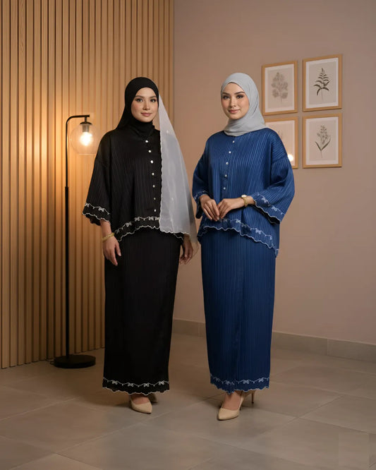 HW Fatya Mini Kurung with Embroidery