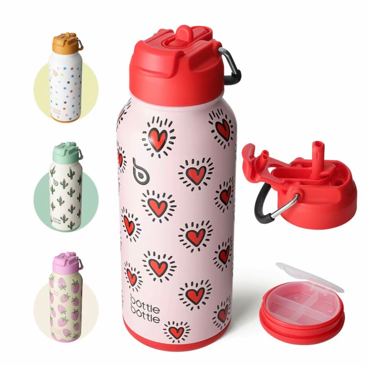 BOTTLE BOTTLE Limited Edition Tumbler with Pill Storage Box 32oz