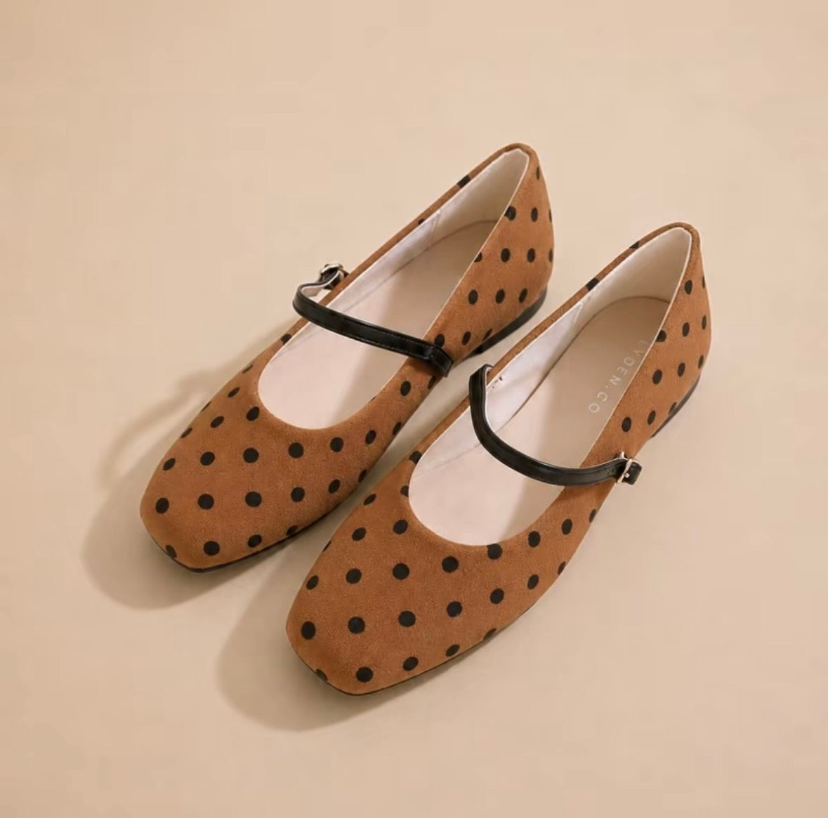 LYDEN Doté Strap Flats
