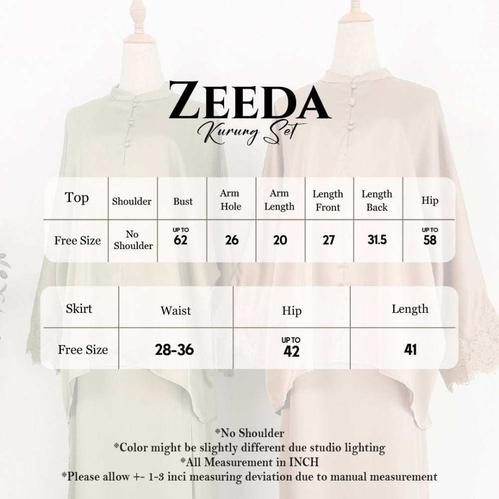 ABC Zeeda Kurung Set