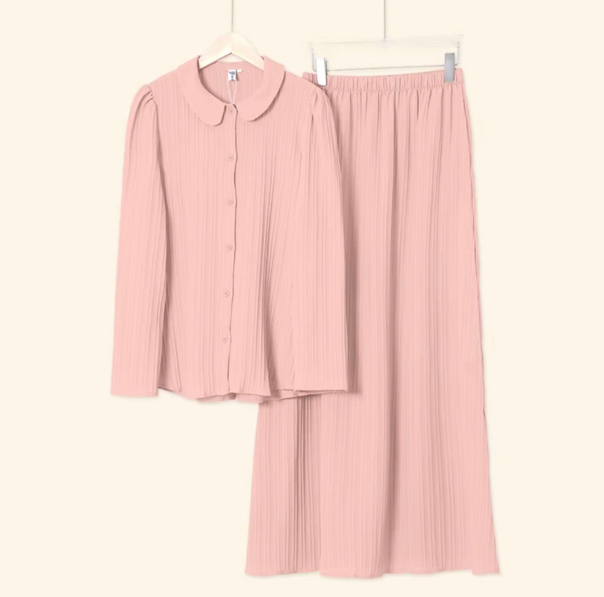YM Yuri Set (Blouse & Skirt) - Free Size / Plus Size