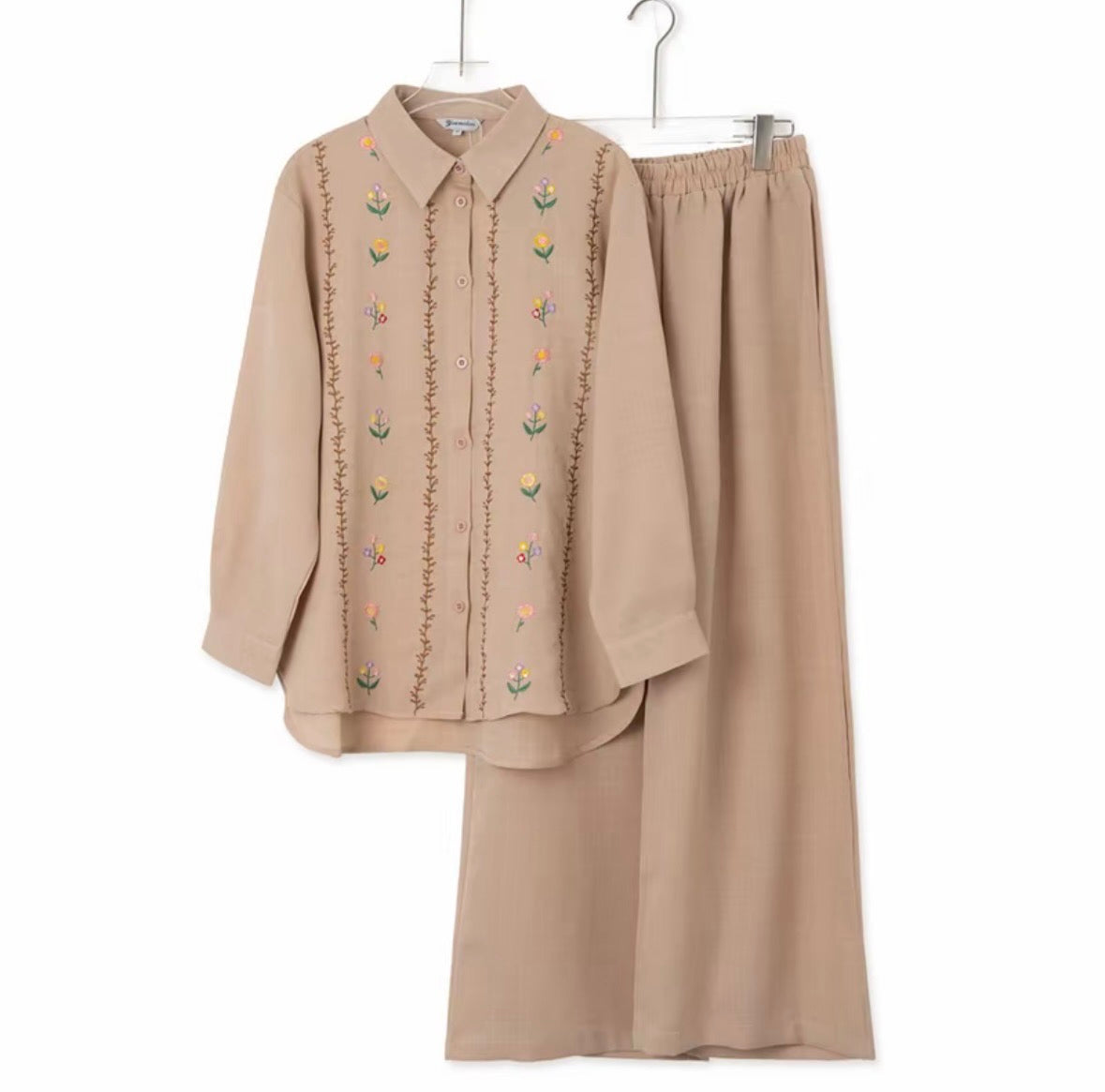 YM Kalissa Embroidered Pants Set - FS/PS