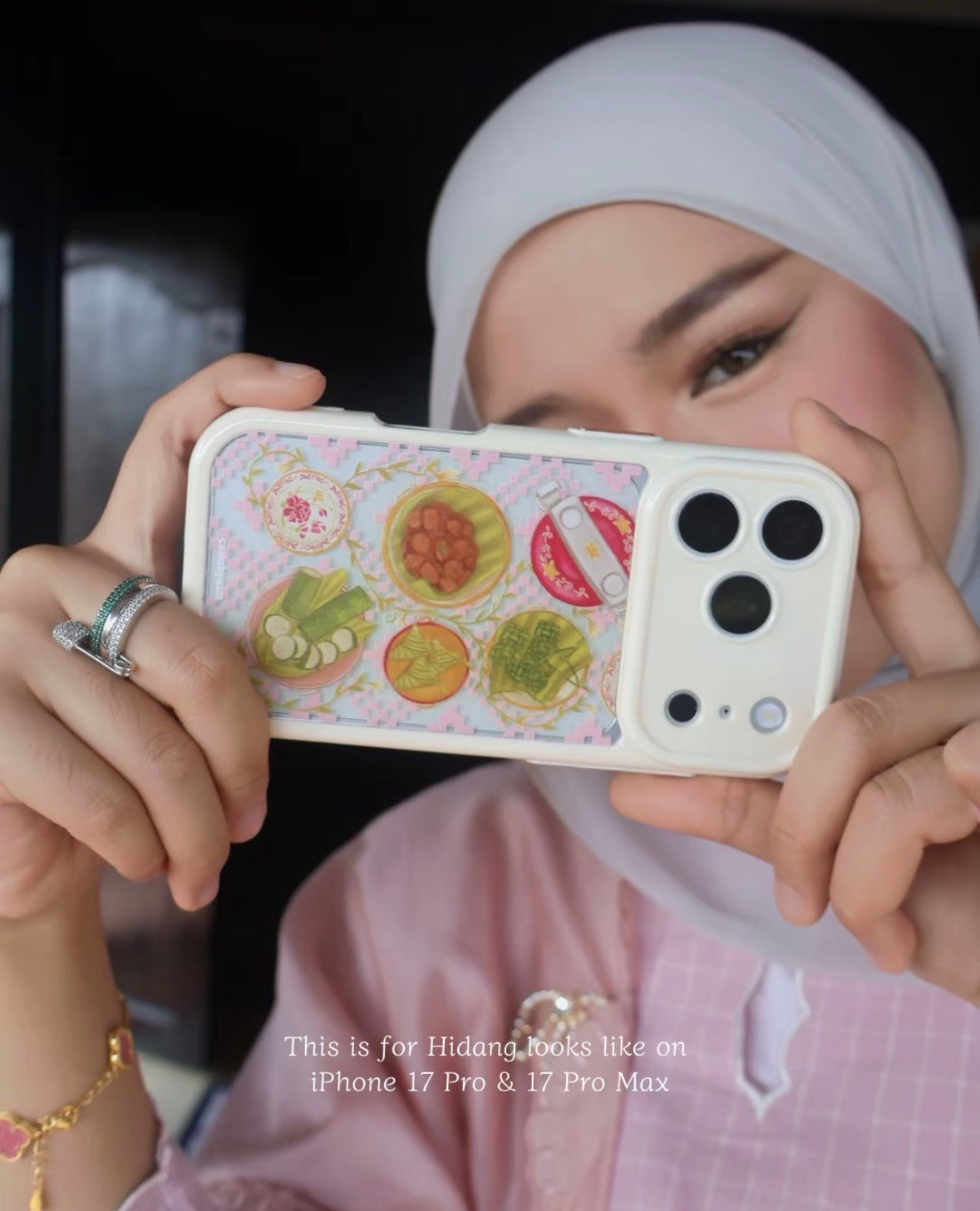 CBA Hidang with Popsocket iPhone Case - Raya Collection by Casesbyazza