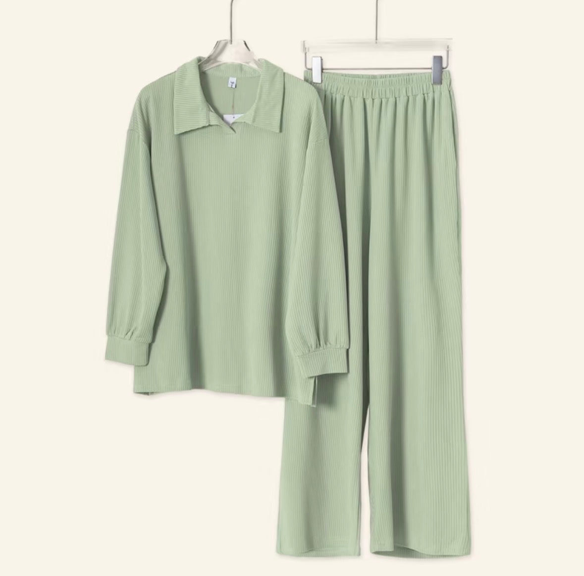 YM Elle/Ellene Set (Blouse & Pants) - Free Size/Plus Size
