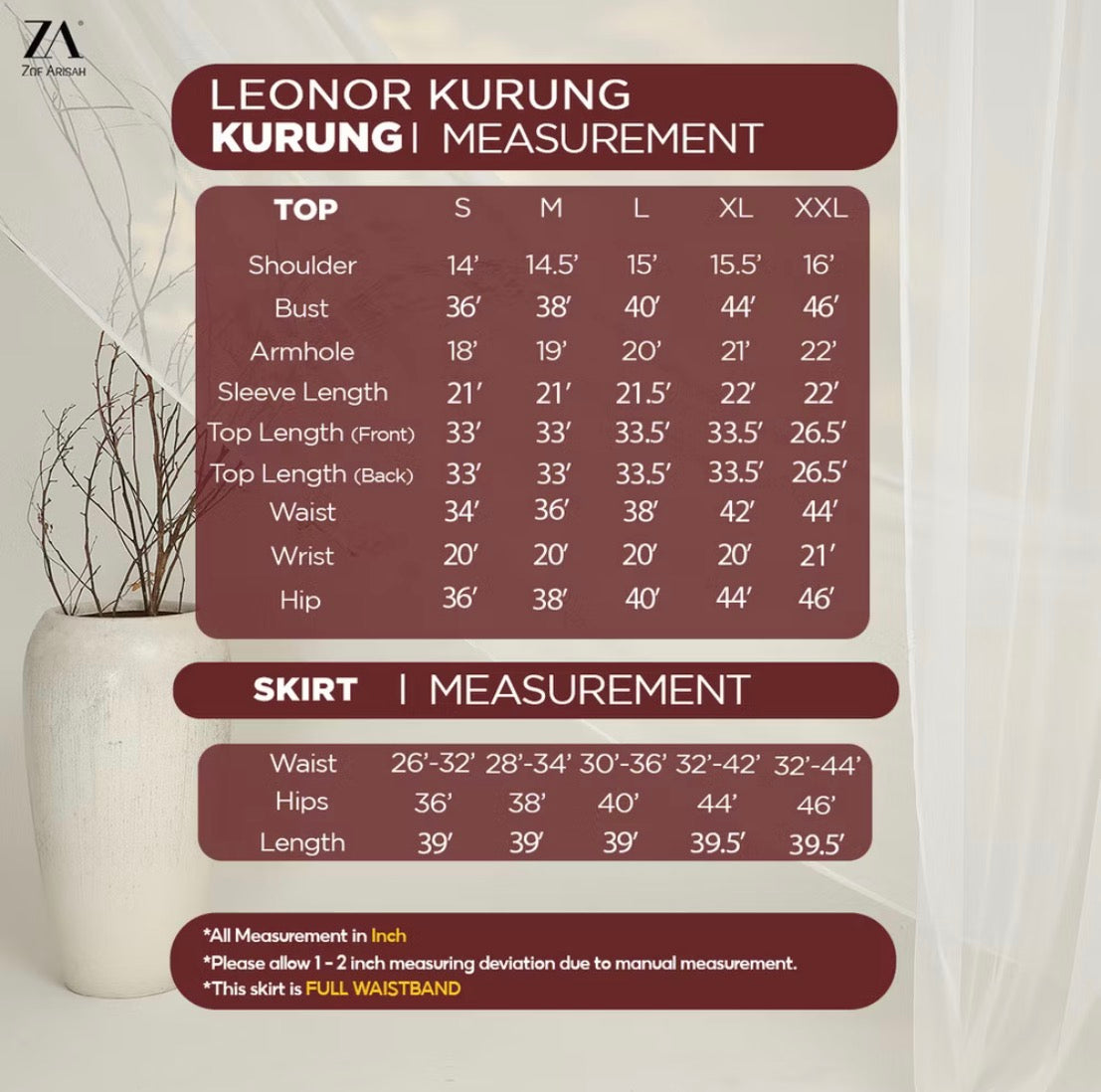 ZA Leonor Kurung Moden