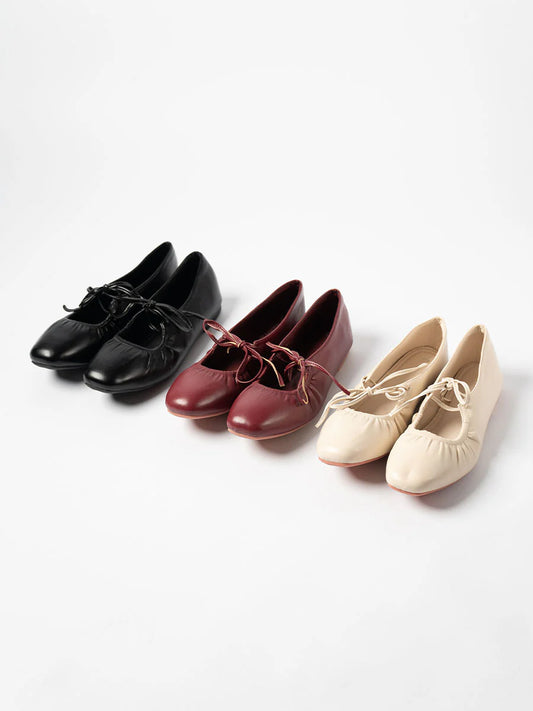 H2U Bailey Tie Strap Flats