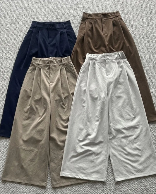 HW Zyha Cotton Slack Straight Cut Palazzo Long Pants