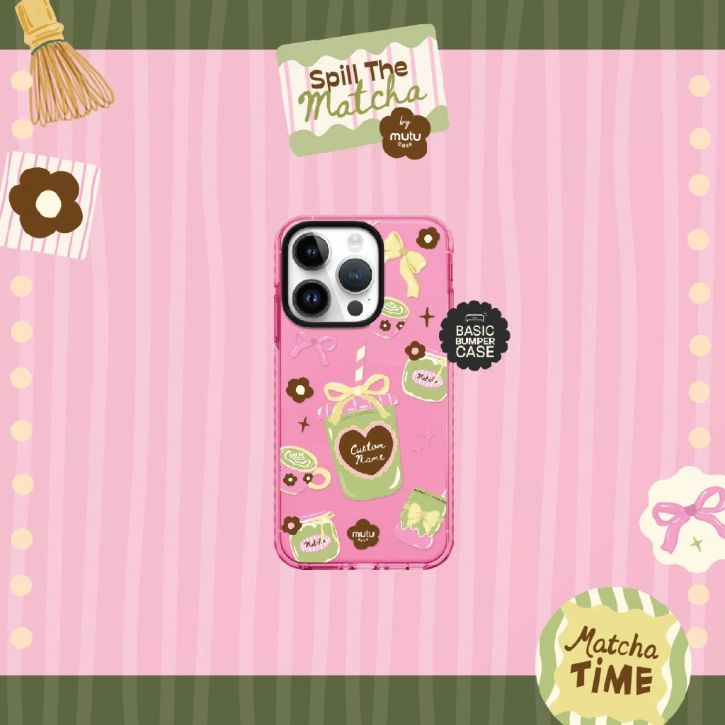 MC Customisable My Matcha Moment Basic Case - Spill the Matcha by Mutu Case