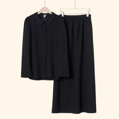 YM Yuri Set (Blouse & Skirt) - Free Size / Plus Size