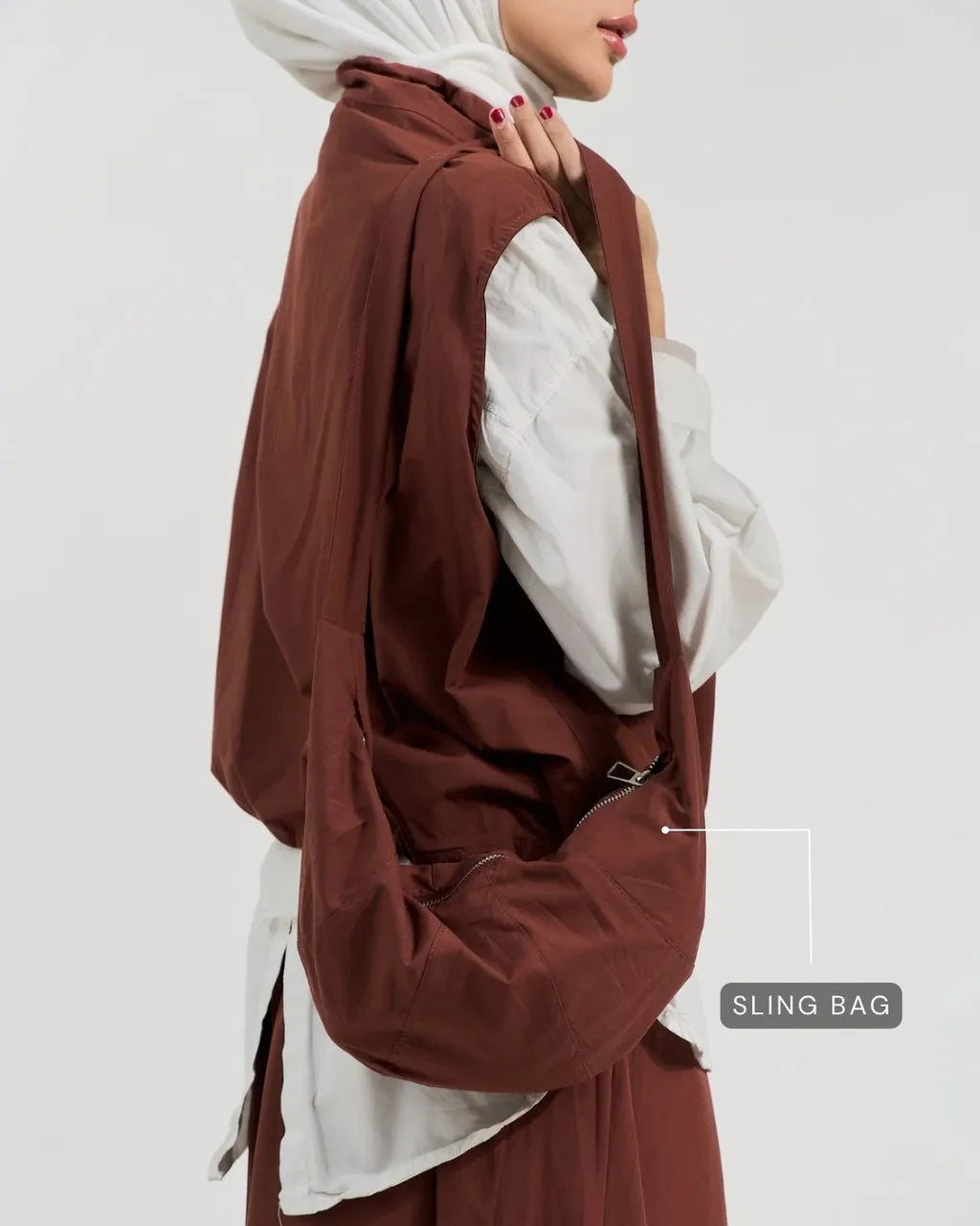 HW Senna Vest With A-cutting Skirt with Sling Bag