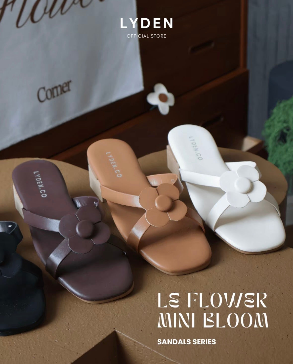 LYDEN Le Flowers Mini Bloom Sandals Series