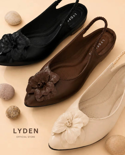 LYDEN Mekar Garden Open Back Flats