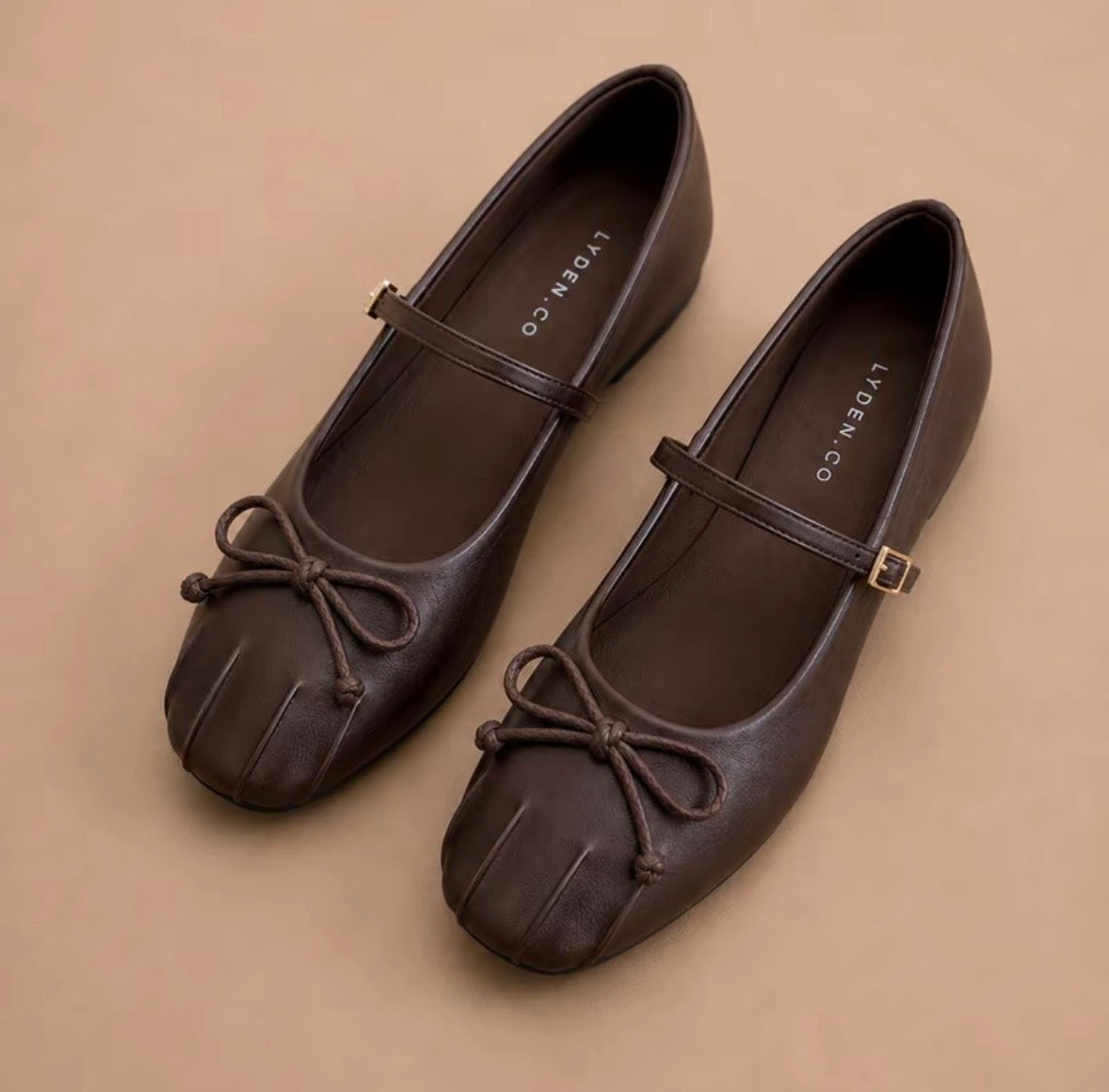 LYDEN Mary Jane Ballet Knot Strap Flats