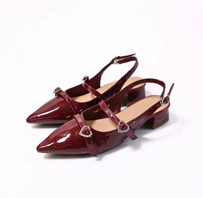 LYDEN Liora Charm Glossy Heels