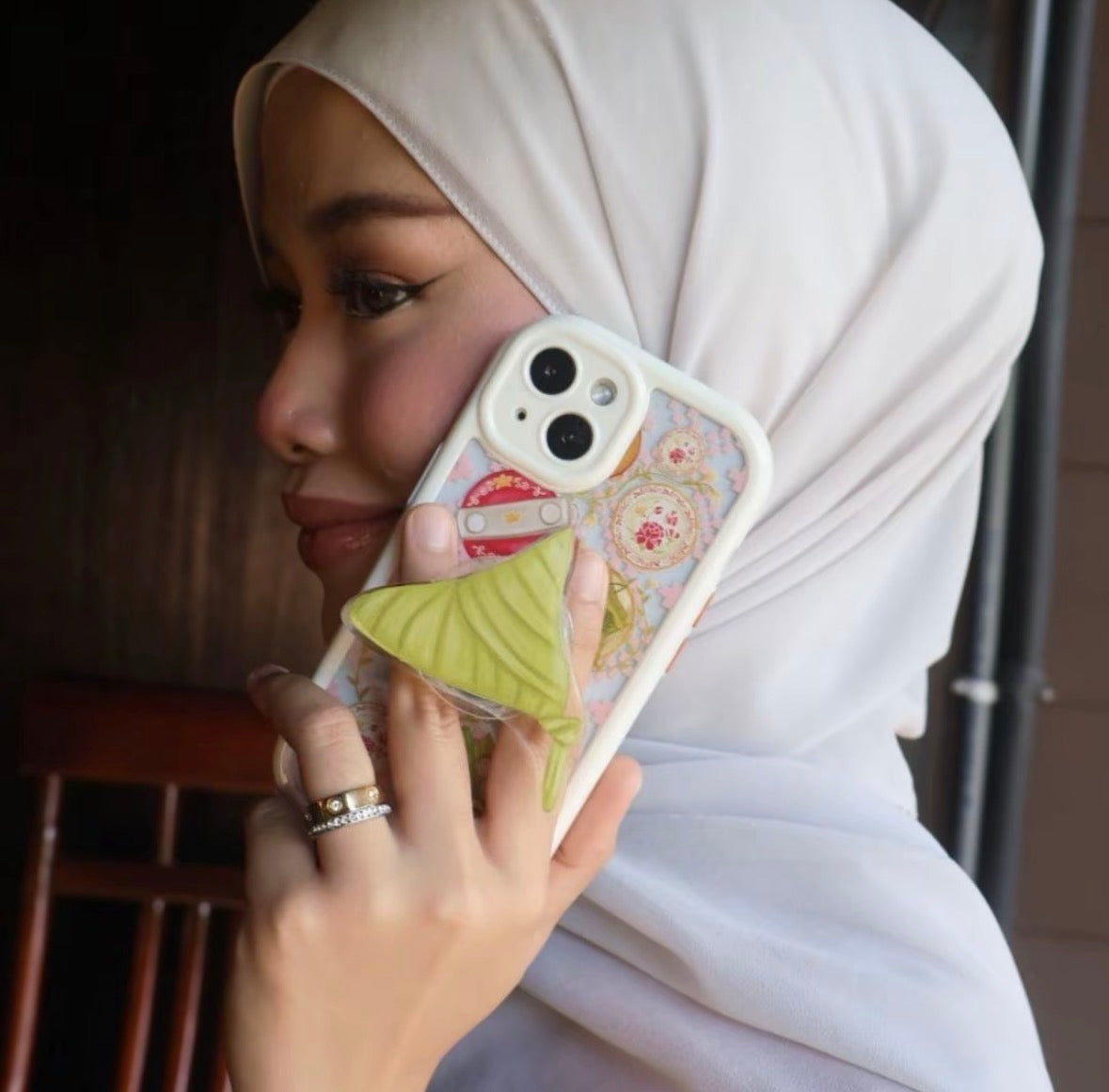 CBA Hidang with Popsocket iPhone Case -  Raya Collection by Casesbyazza
