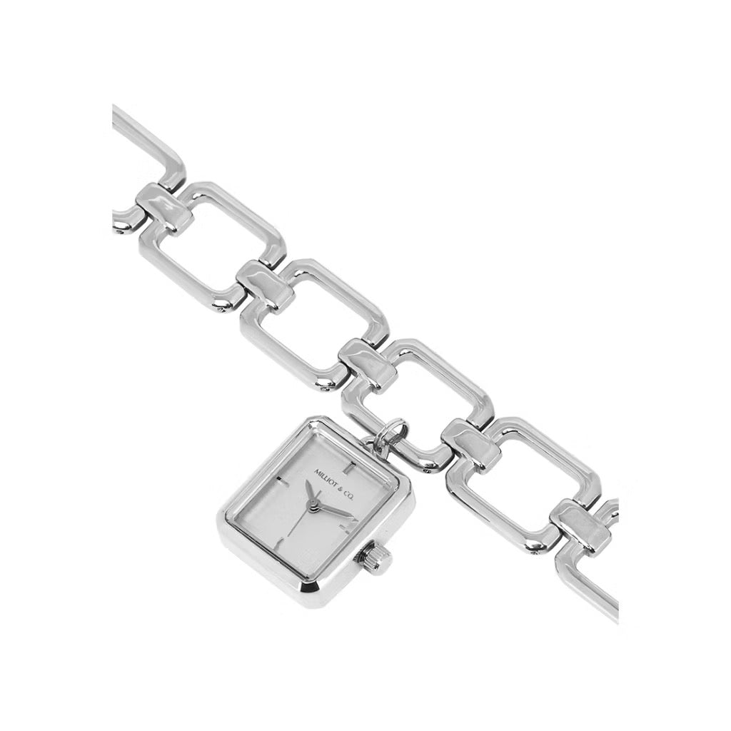 Milliot & Co Scarlett Stainless Steel Chain Bracelet Watch
