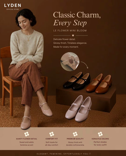 LYDEN Le Flowers Mini Bloom Flats