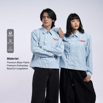 BELIEVEDIAGEMSAE – Cheongsam Shirt Longsleeve