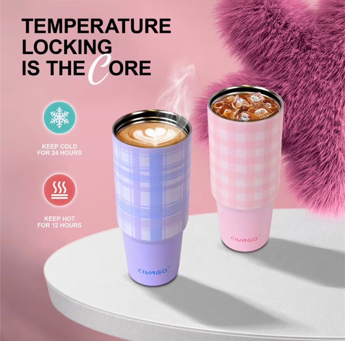CVG Straw Insulated Mug (30oz/900ml)