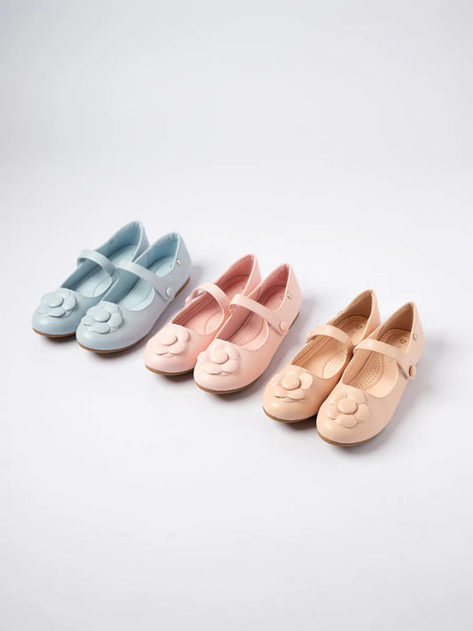 H2U Holly Flower Strap Flats