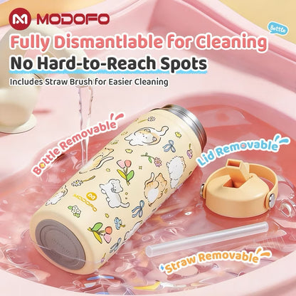 MDF  Kids Tumbler Thermos With Straw Bottle 18oz/530ml
