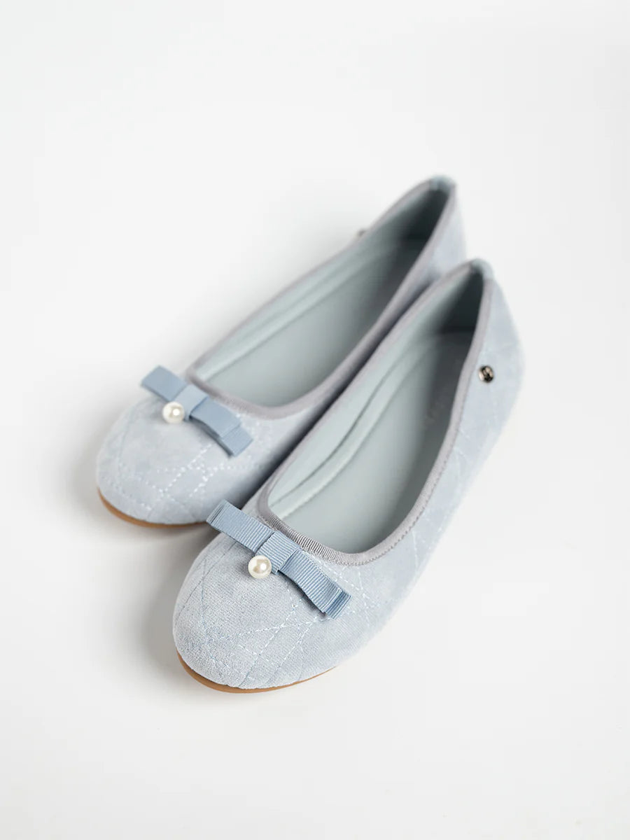 H2U Harper Suede Bow Flats