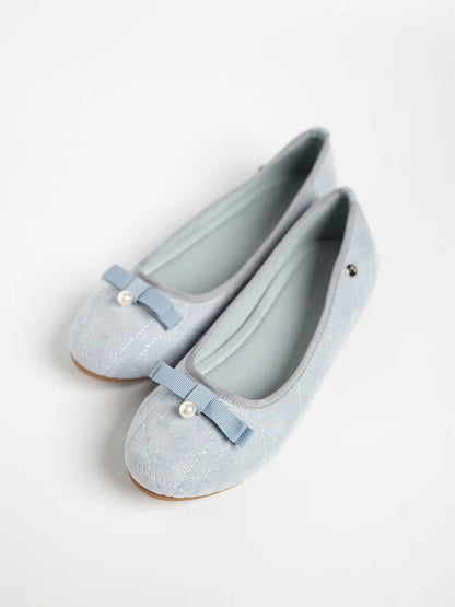 H2U Harper Suede Bow Flats