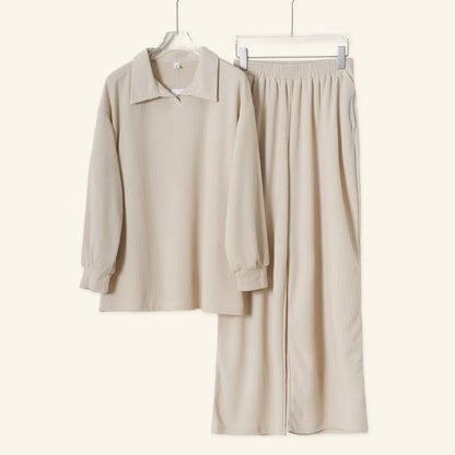 YM Elle/Ellene Set (Blouse & Pants) - Free Size/Plus Size