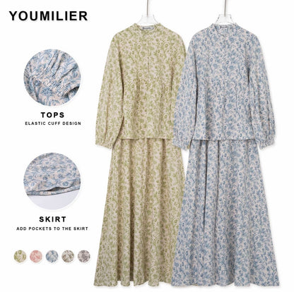YM Viona Floral Skirt Set - FS/PS