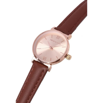 Milliot & Co Miller Leather/Mesh Strap Analog Watch