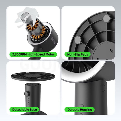 GJDQ GFS020 Silent Oscillating Desk Fan