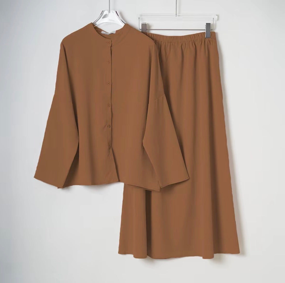 YM Sofea Set (Blouse & Skirt) - Free Size / Plus Size