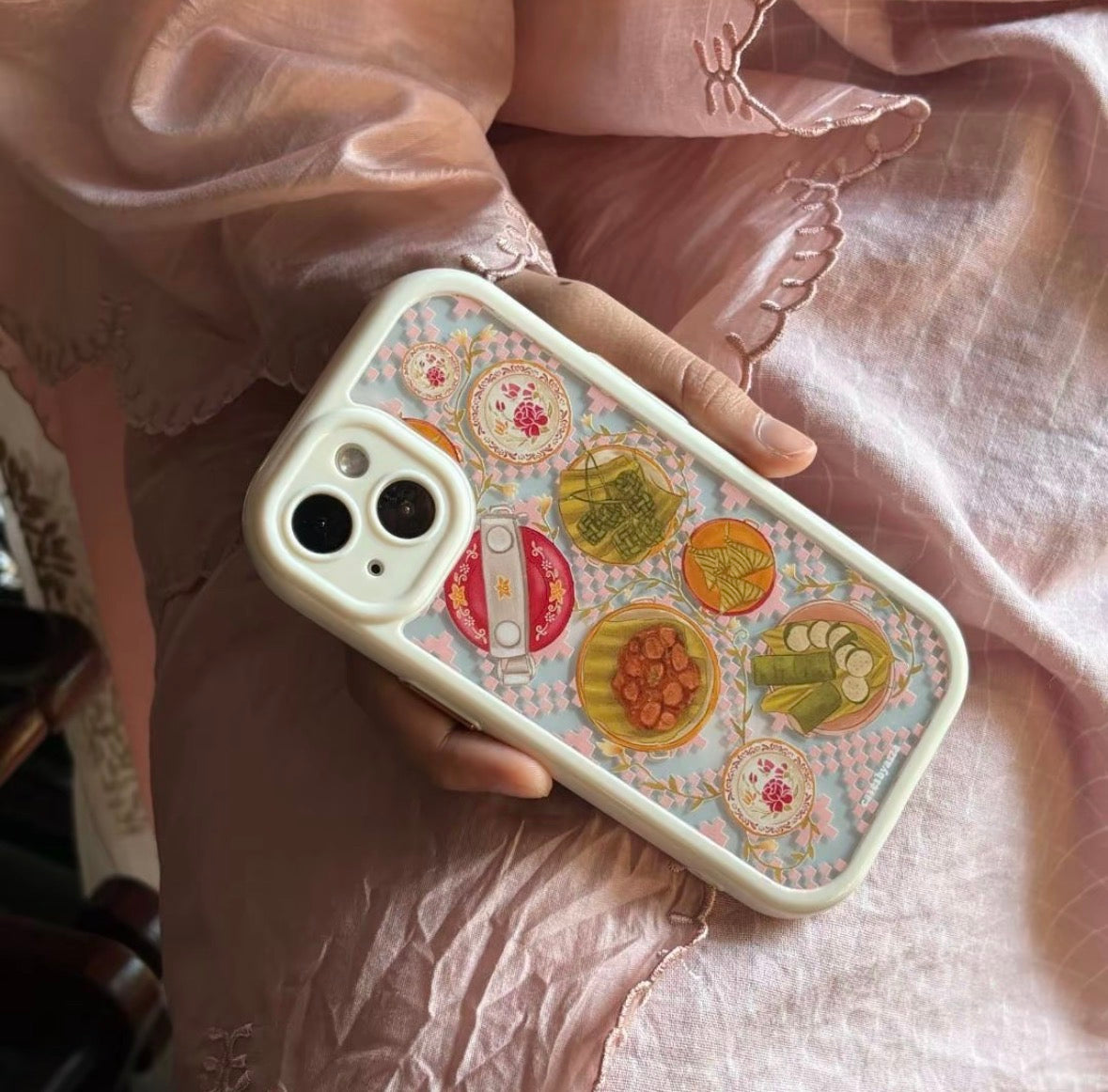 CBA Hidang with Popsocket iPhone Case -  Raya Collection by Casesbyazza