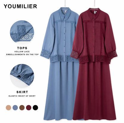YM Elira Lace Skirt Set - FS/PS