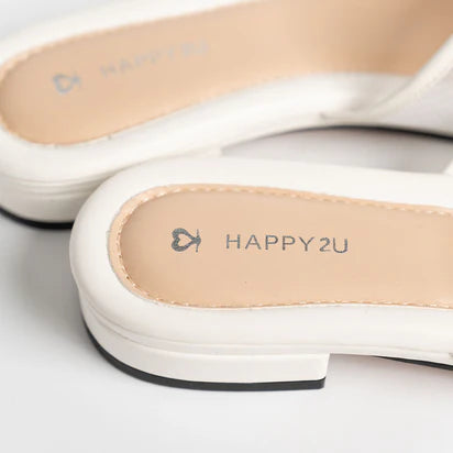 H2U Ruffy Ribbon Sandals