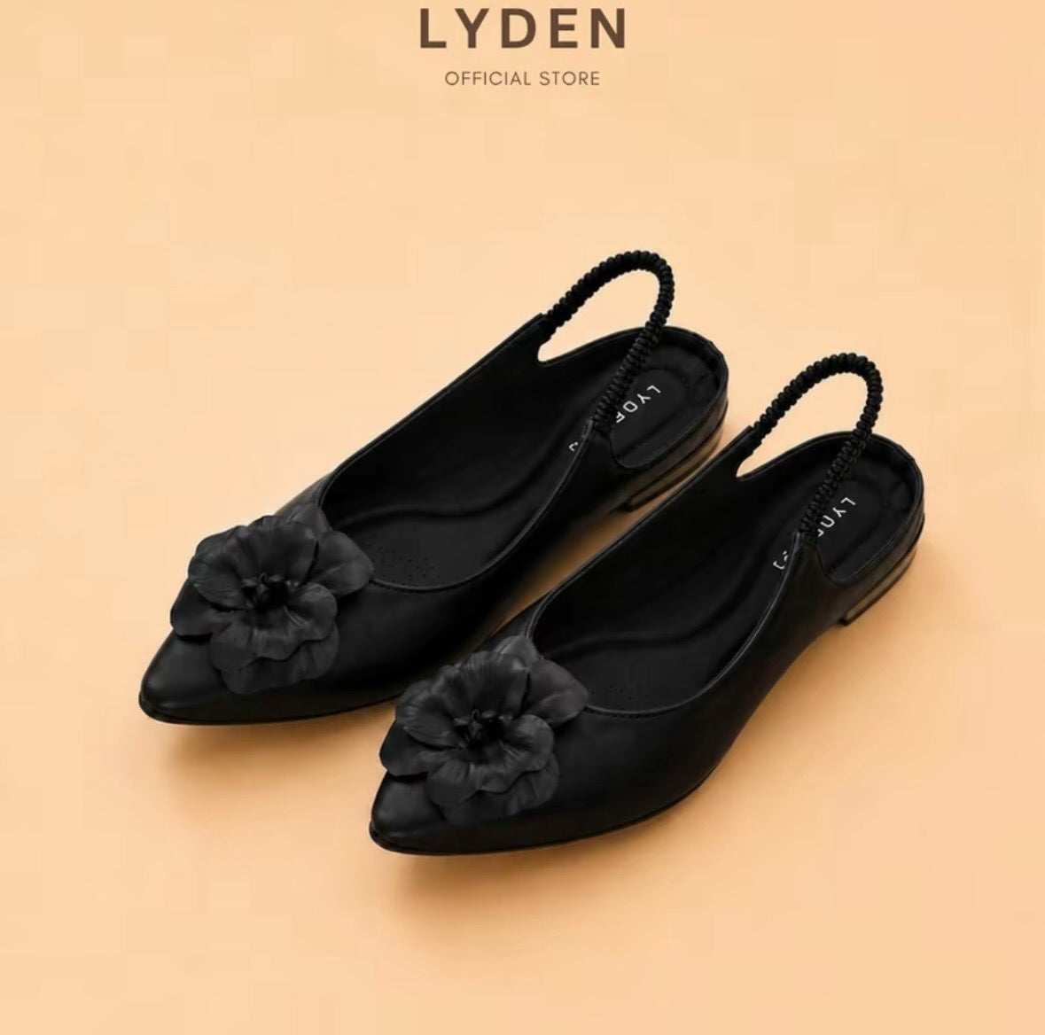 LYDEN Mekar Garden Open Back Flats