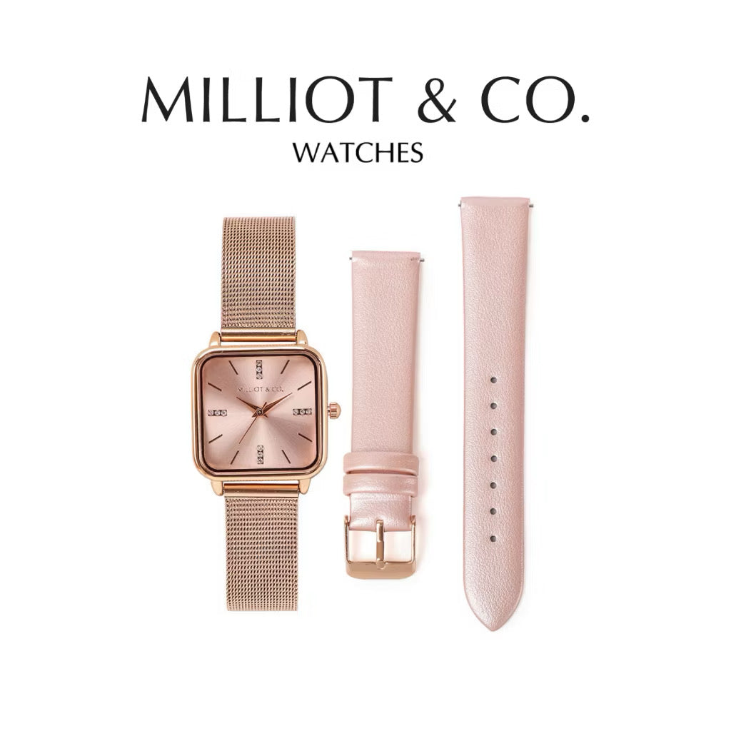 Milliot & Co Roux Watch With 2 Straps