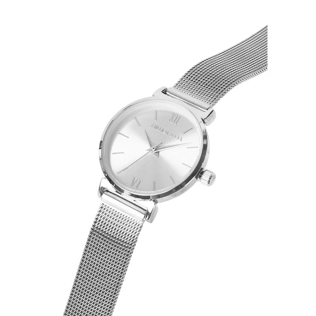 Milliot & Co Miller Leather/Mesh Strap Analog Watch