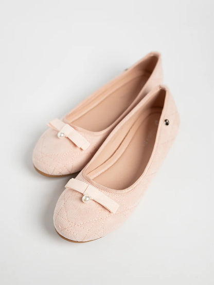 H2U Harper Suede Bow Flats