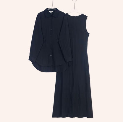 YM Ines Cardi with Long Inner Dress - FS/PS