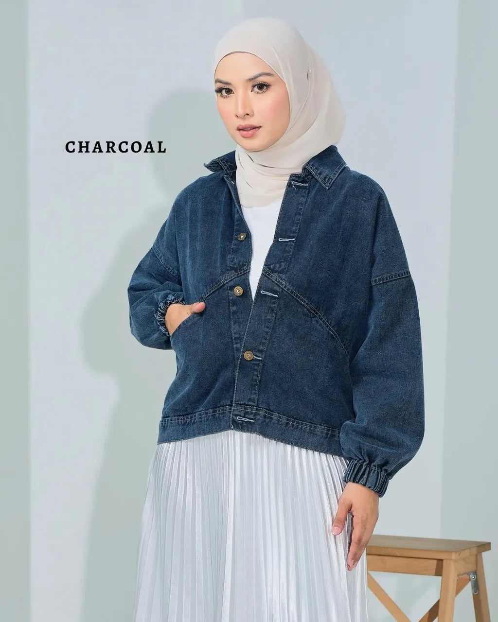 HW [TOP ONLY] Niccole Denim Jacket