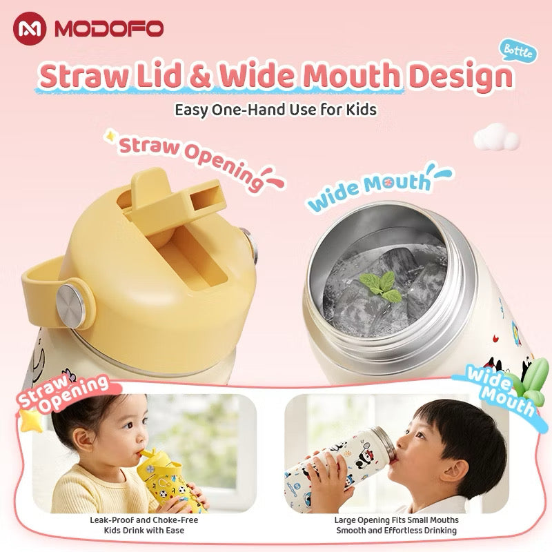 MDF  Kids Tumbler Thermos With Straw Bottle 18oz/530ml