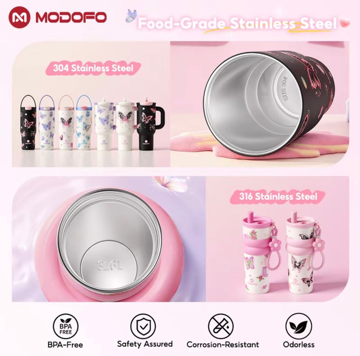 MDF (304/316) Insulated Cup 710ml/1000ml/1200ml